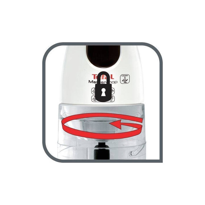 Tefal - elektrisk hackmaskin 500 ml MASTERCHOP XL 500W/230V vit