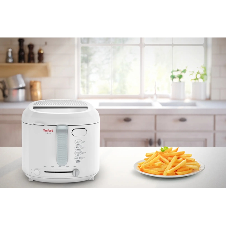 Tefal - Fritös 1,8 l FRY UNO 1475W/230V vit