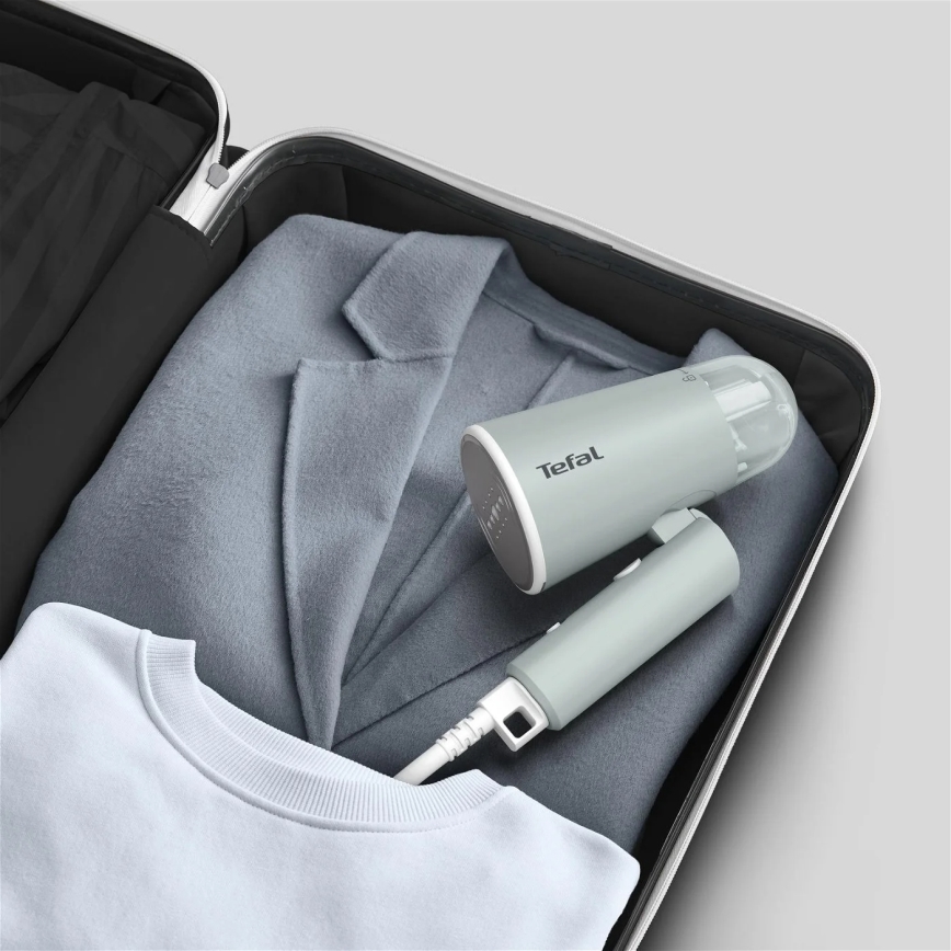 Tefal - Handhållen klädångare ORIGIN TRAVEL grön