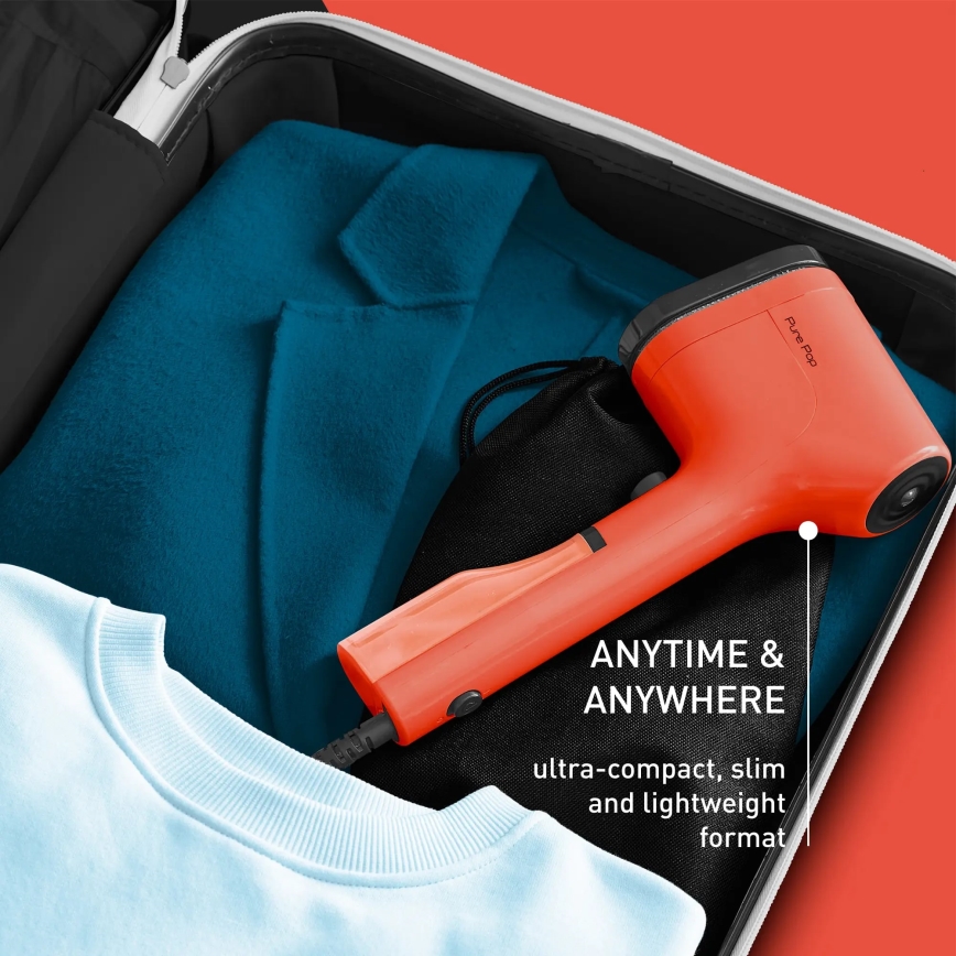 Tefal - Handhållen klädångare PURE POP 1300W/230V röd