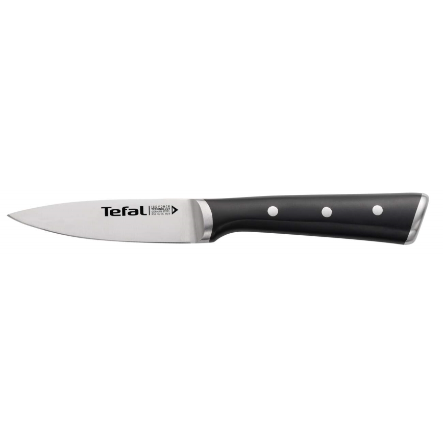 Tefal - Rostfritt stål utstickarkniv ICE FORCE 9 cm blank krom/svart