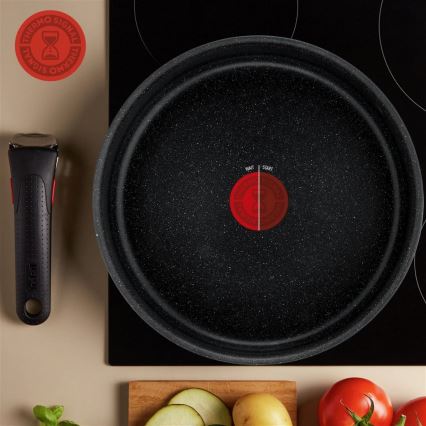 Tefal - Set med 8 delar INGENIO BLACK STONE