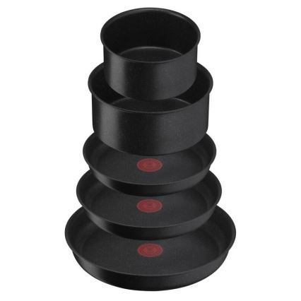 Tefal - Set med 8 delar INGENIO BLACK STONE