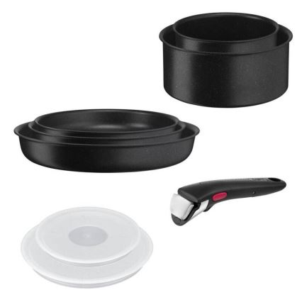 Tefal - Set med 8 delar INGENIO BLACK STONE