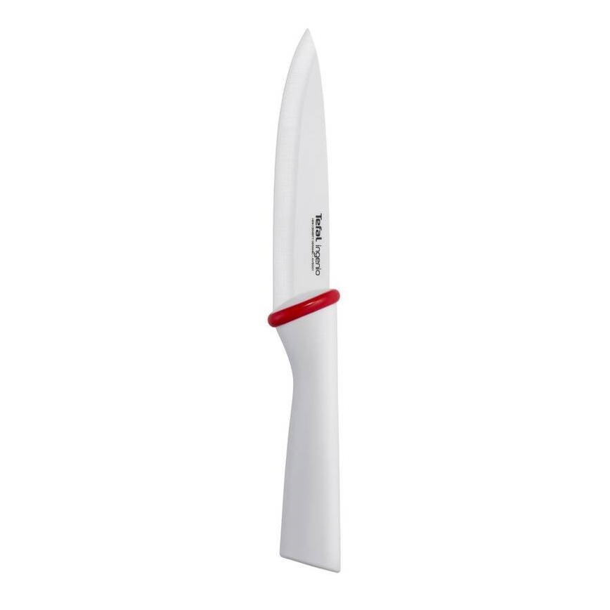 Tefal - Keramiskt universalkniv INGENIO 13 cm vit/röd