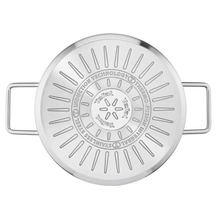 Tefal - Kastrullset 10 delar NORDICA i rostfritt stål