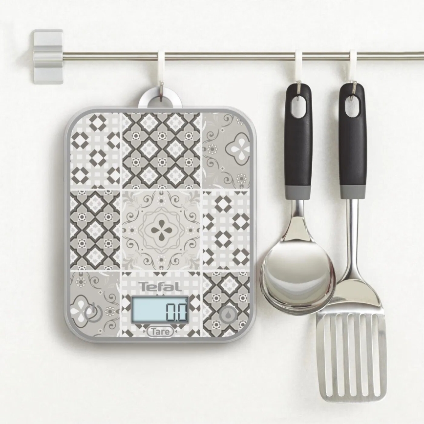 Tefal - Köksvåg OPTISS 2xAAA beige