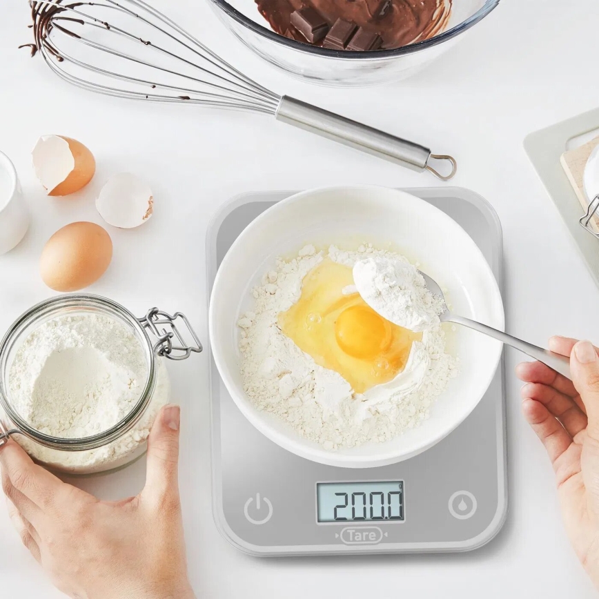 Tefal - Köksvåg OPTISS 2xAAA grå