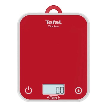 Tefal - Köksvåg OPTISS 2xAAA röd
