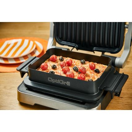 Tefal - Kontaktgrill OPTIGRILL 2100W/230V matt krom