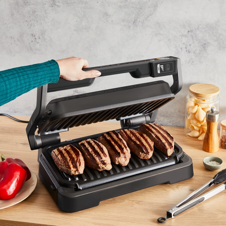Tefal - Kontaktgrill OPTIGRILL 2200W/230V svart