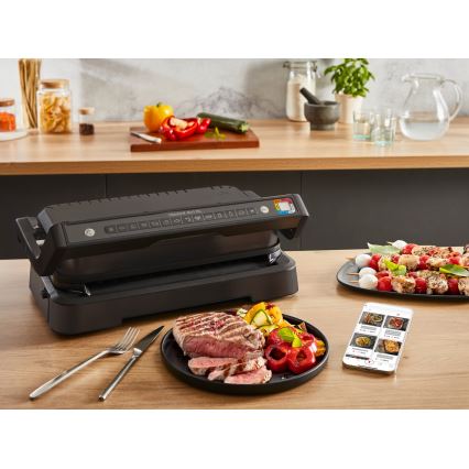 Tefal - Kontaktgrill OPTIGRILL 2200W/230V svart