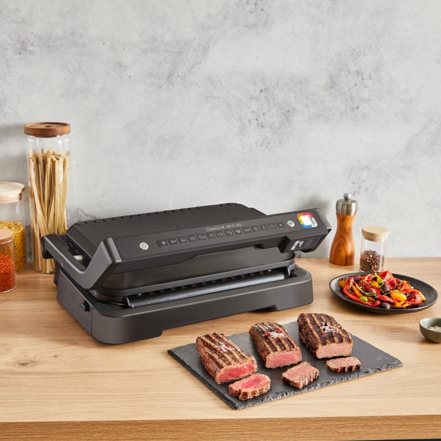 Tefal - Kontaktgrill OPTIGRILL 2200W/230V svart