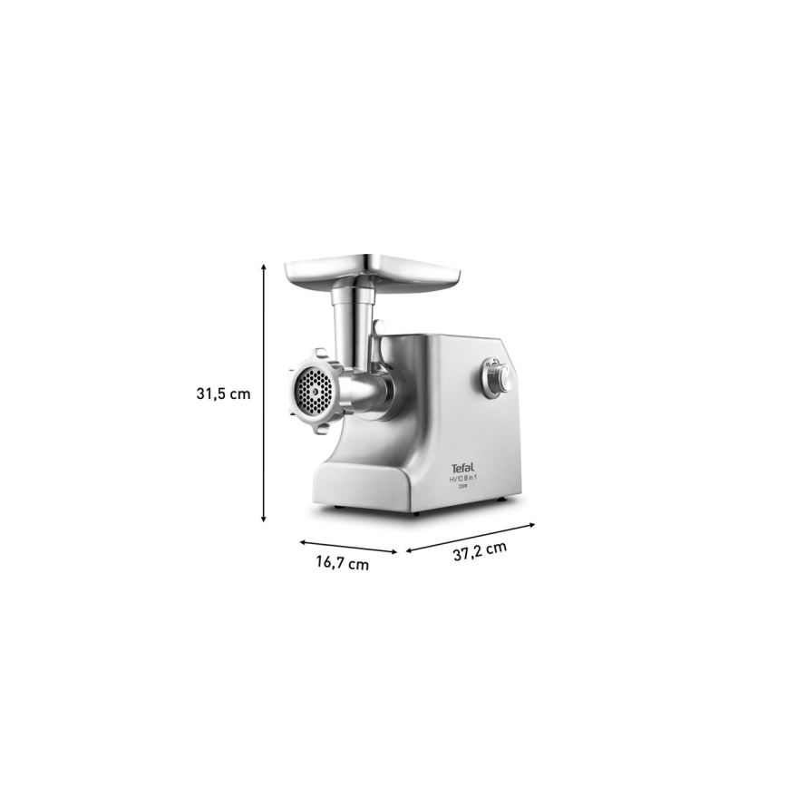 Tefal - köttkvarn 8i1 2200W/230V silver