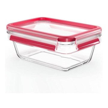 Tefal - Matbehållare 0,85 l MSEAL GLASS röd/glas