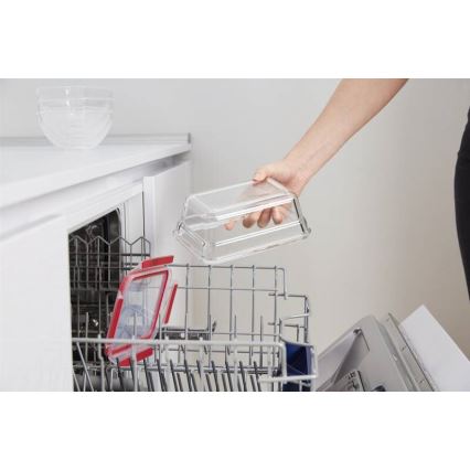 Tefal - Matbehållare 0,85 l MSEAL GLASS röd/glas