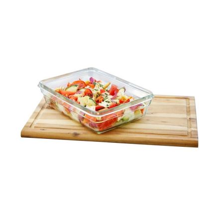 Tefal - Matförvaringsburk 0,45 l MSEAL GLASS röd/glas