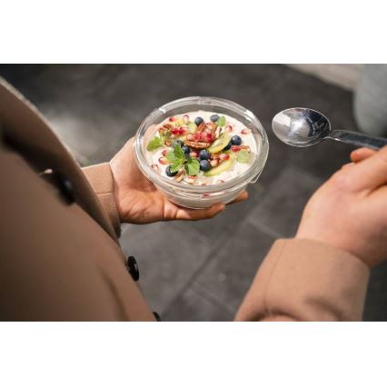 Tefal - Matförvaringsburk 0,6 l MSEAL GLASS röd/glas