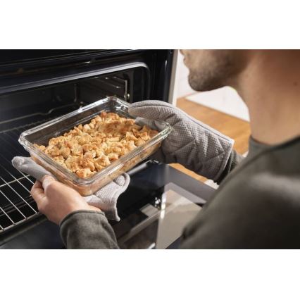 Tefal - Matförvaringsburk 1,1 l MSEAL GLASS röd/glas
