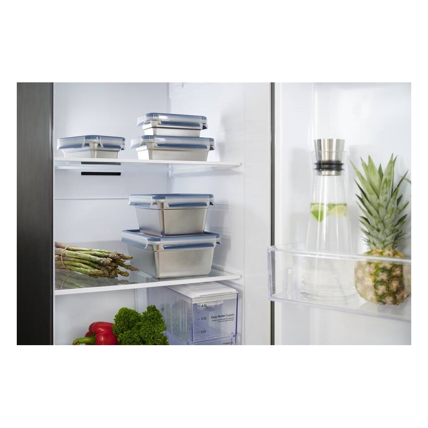 Tefal - Matlåda 3 l MSEAL STEEL blå/rostfri