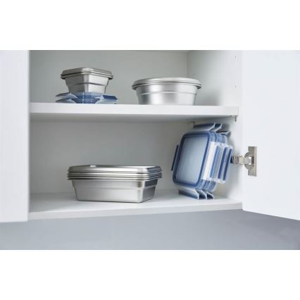 Tefal - Matlåda 3 l MSEAL STEEL blå/rostfri