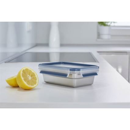 Tefal - Matlåda 3 l MSEAL STEEL blå/rostfri