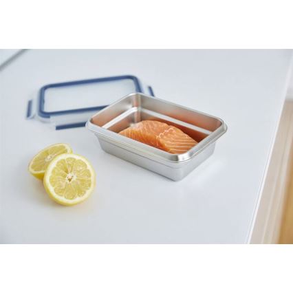 Tefal - Matlåda 3 l MSEAL STEEL blå/rostfri