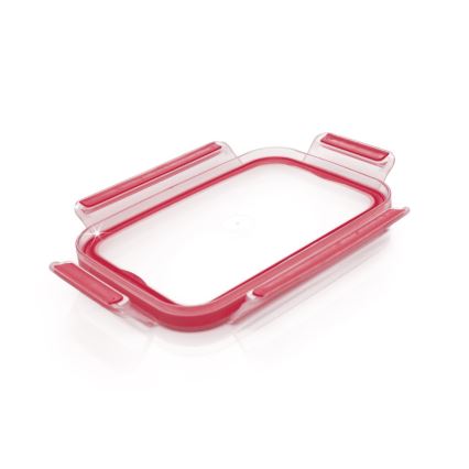 Tefal - MSEAL GLASS matförvaringsburk 1,3 l, röd/glas