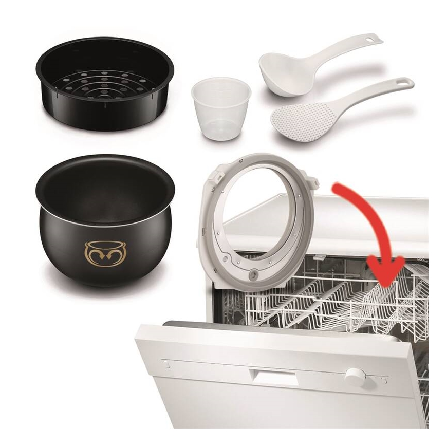 Tefal - multifunktionell elektrisk gryta FUZZY 750W/230V