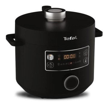 Tefal - multifunktionell elektrisk gryta TURBO CUISINE 4,8 l 1090W/230V svart