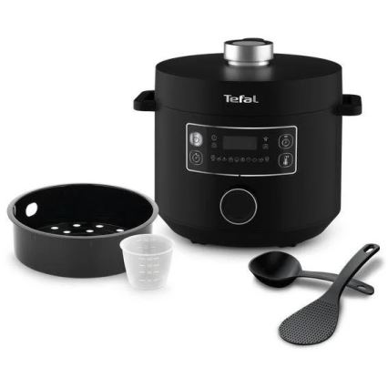 Tefal - multifunktionell elektrisk gryta TURBO CUISINE 4,8 l 1090W/230V svart