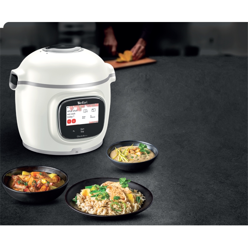 Tefal - Multifunktionell elektrisk tryckkokare 6 l COOK4ME TOUCH PRO 1600W/230V