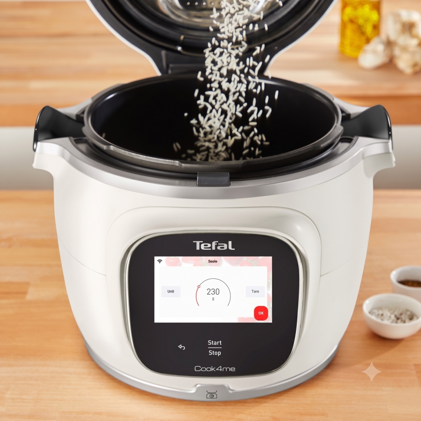Tefal - Multifunktionell elektrisk tryckkokare 6 l COOK4ME TOUCH PRO 1600W/230V