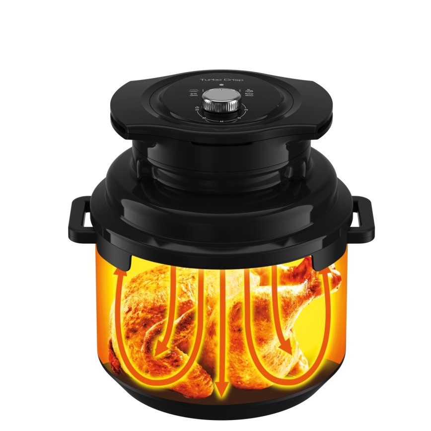Tefal - Multifunktionell elektrisk tryckkokare 7,6 l 1200W/230V svart