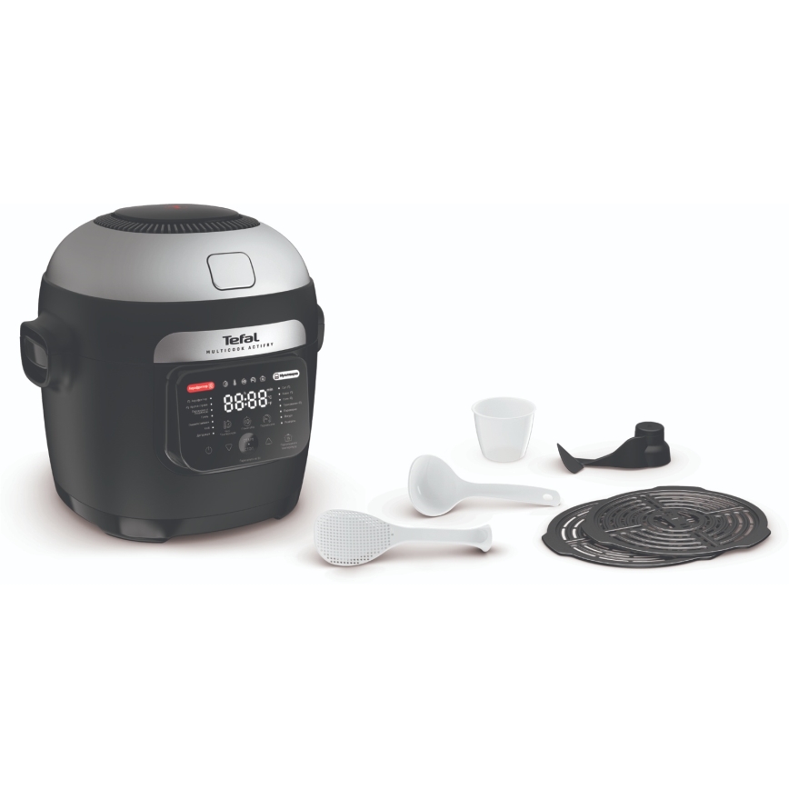 Tefal - Multifunktionsgryta och varmluftsfritös 2-i-1 MULTICOOK ACTIFRY 1334W/230V 6 l