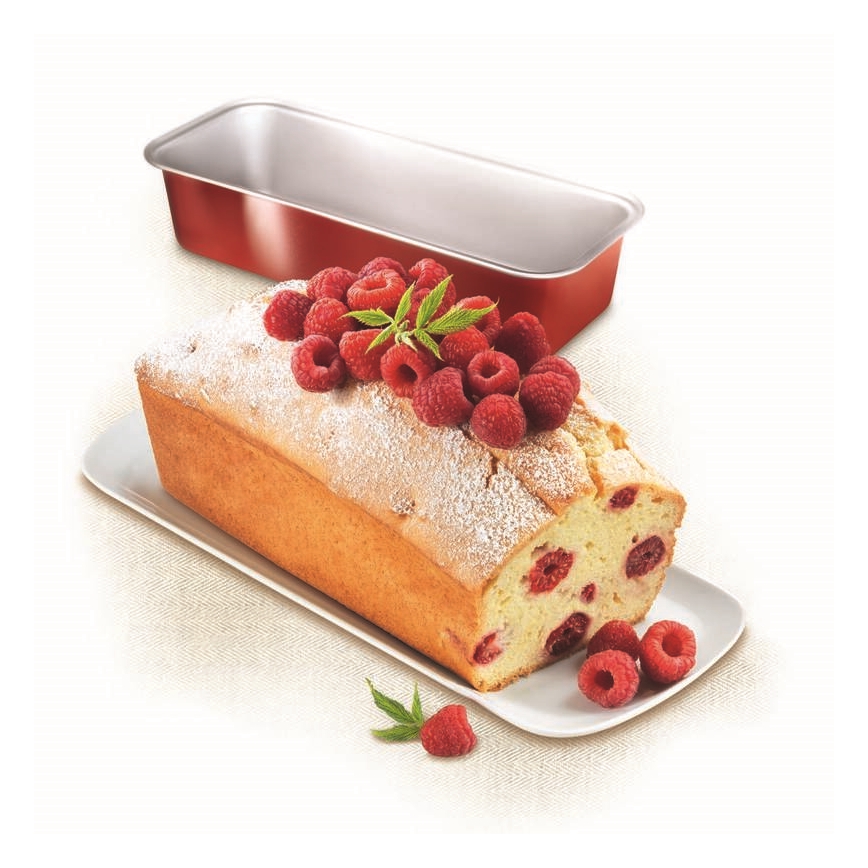 Tefal - Oval kakform DELIBAKE 30 cm röd