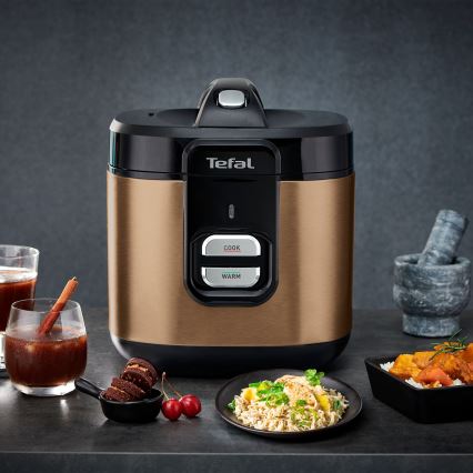 Tefal - Riskokare COPPERTINTO 600/230V 2 l kopparfärgad