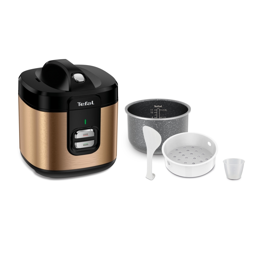 Tefal - Riskokare COPPERTINTO 600/230V 2 l kopparfärgad