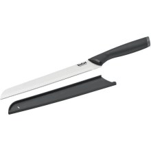 Tefal - Rostfri brödkniv COMFORT 20 cm krom/svart