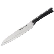 Tefal - Rostfri kniv santoku ICE FORCE 18 cm krom/svart