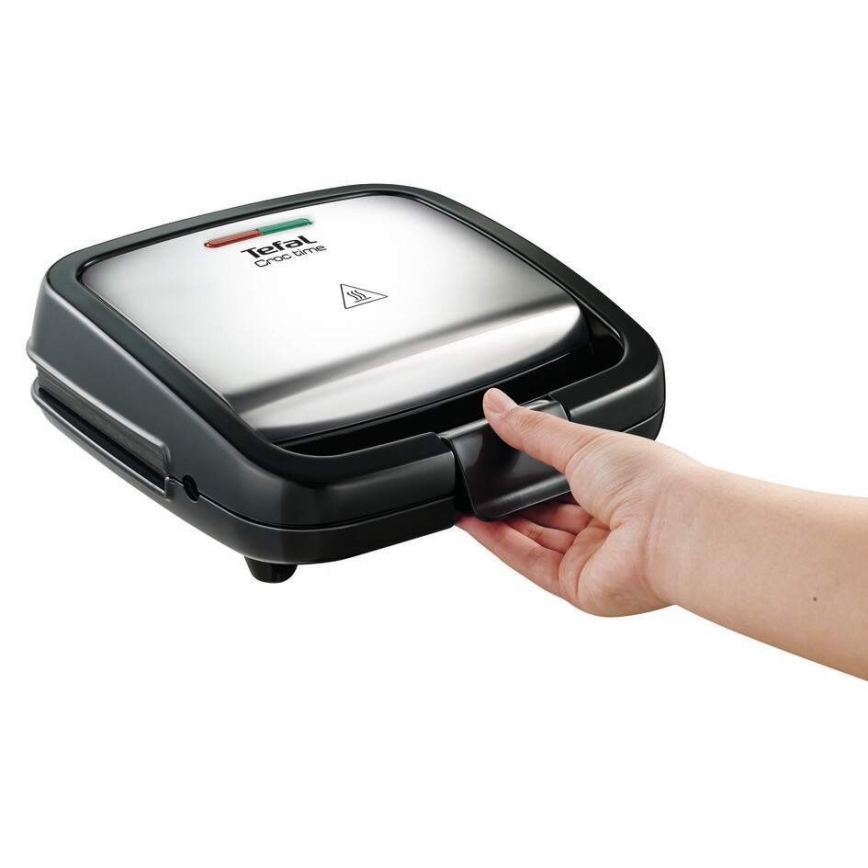 Tefal - Sandwich järn CROC TIME 700W/230V svart/krom