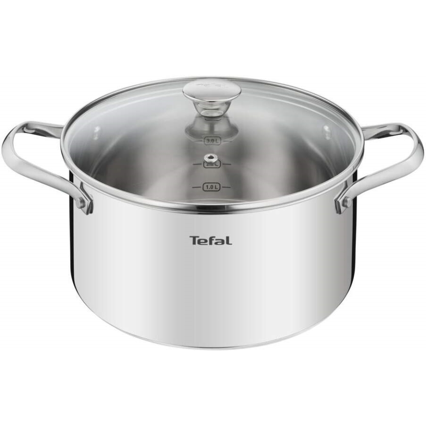 Tefal - Sätt med matlagningsutrustning 10 delar COOK EAT rostfri