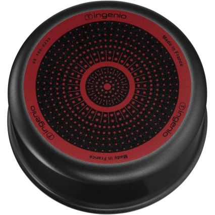 Tefal - Sätt med matlagningsutrustning 10 delar INGENIO EASY COOK & CLEAN BLACK