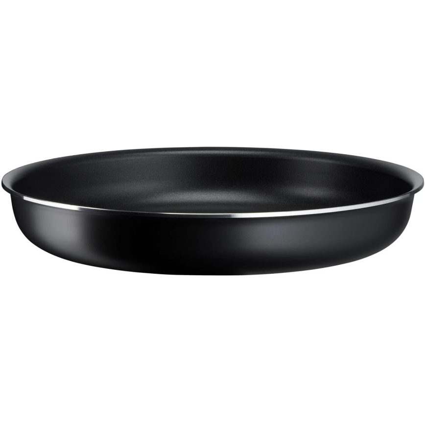 Tefal - Sätt med matlagningsutrustning 3 delar INGENIO EASY COOK & CLEAN BLACK