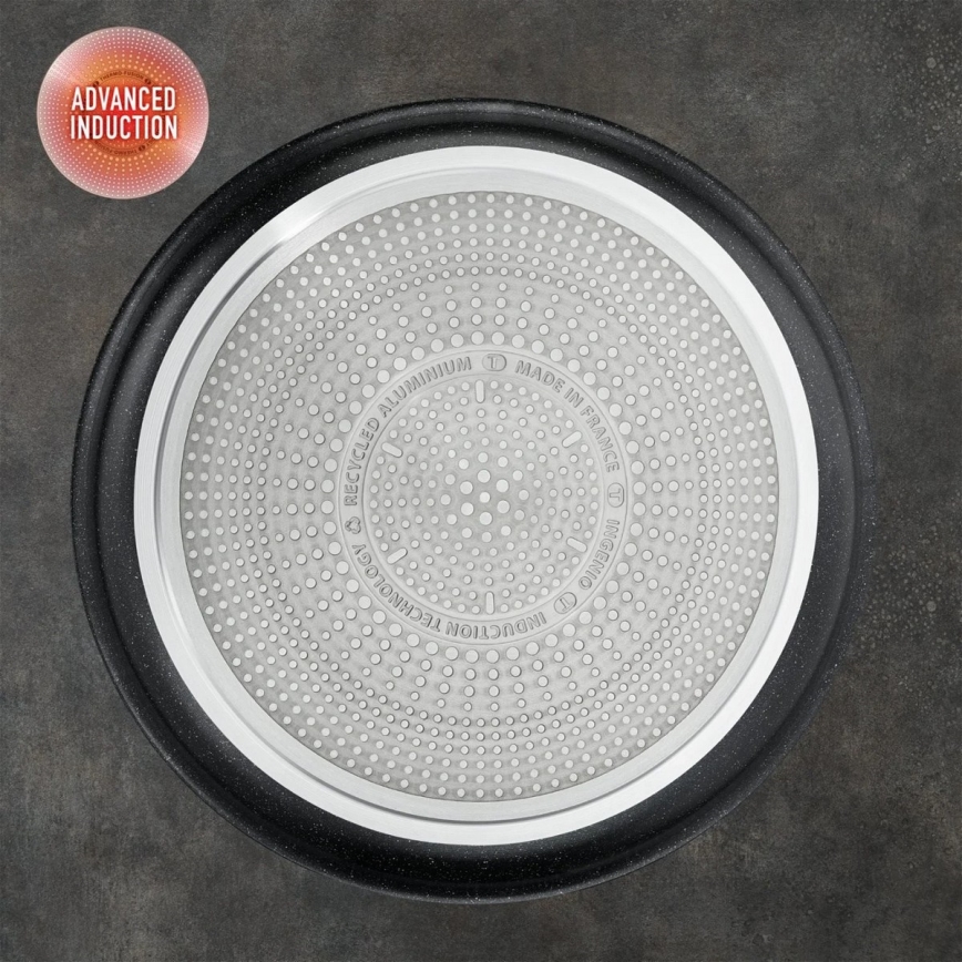 Tefal - Sätt med matlagningsutrustning 4 delar INGENIO BLACK STONE