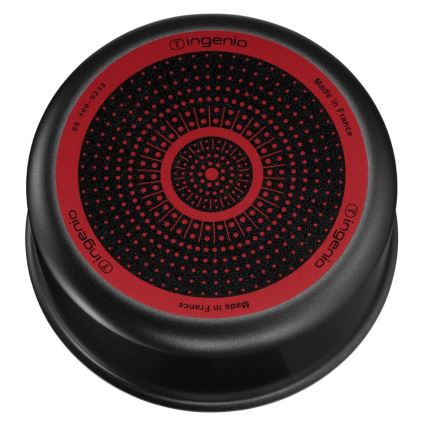 Tefal - Sätt med matlagningsutrustning 5 delar INGENIO EASY COOK & CLEAN BLACK