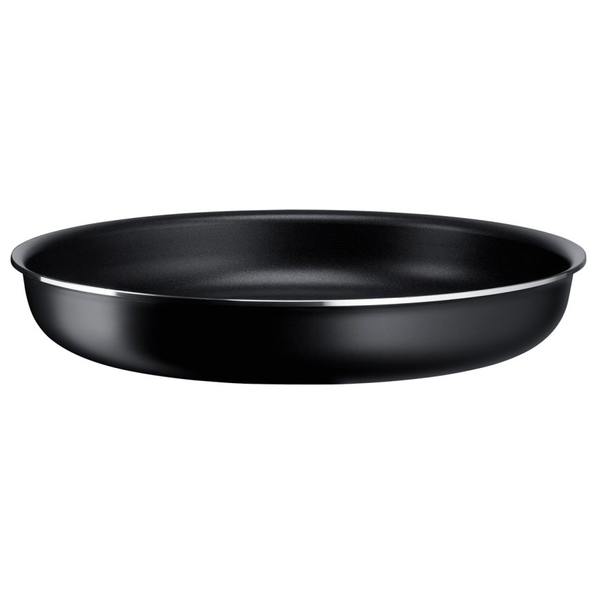 Tefal - Sätt med matlagningsutrustning 5 delar INGENIO EASY COOK & CLEAN BLACK