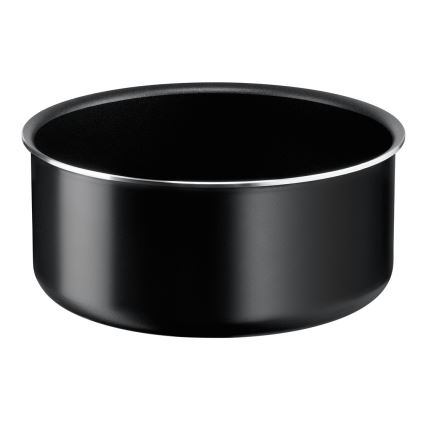 Tefal - Sätt med matlagningsutrustning 5 delar INGENIO EASY COOK & CLEAN BLACK