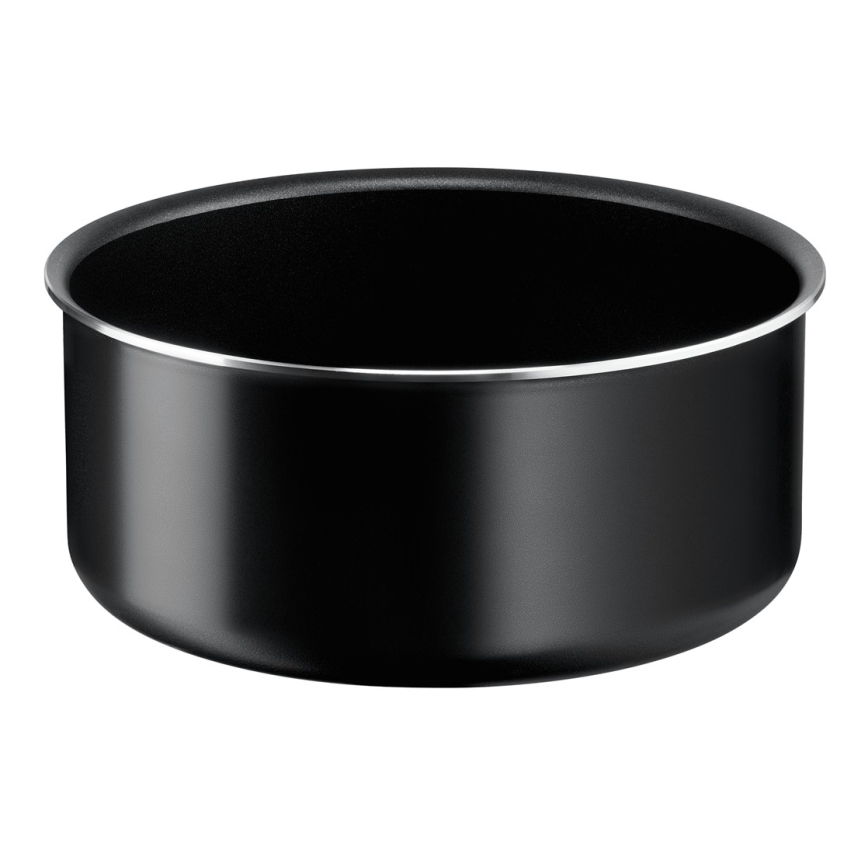 Tefal - Sätt med matlagningsutrustning 5 delar INGENIO EASY COOK & CLEAN BLACK