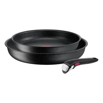 Tefal - Set med 3 stekpannor INGENIO BLACK STONE